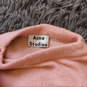 Acne Studios oversized sweater powder pink